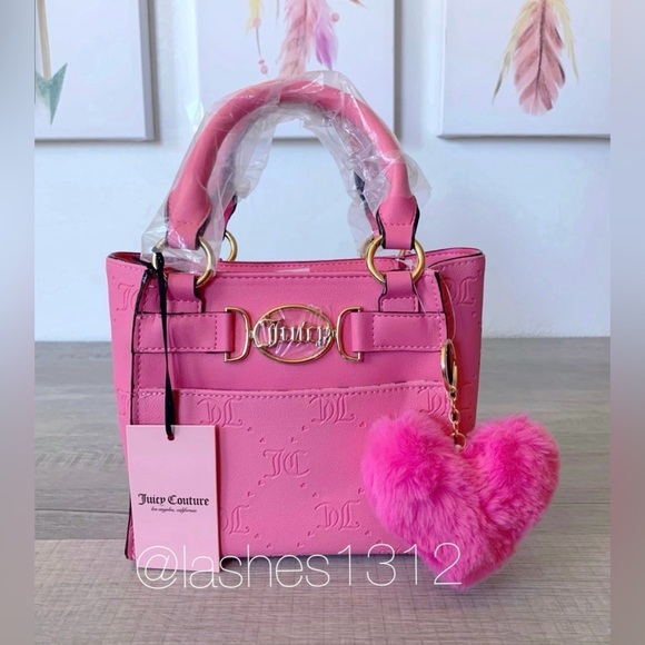 Juicy Couture Handbags - JUICY COUTURE Bag Medallion Mini Crossbody Tote - Pink